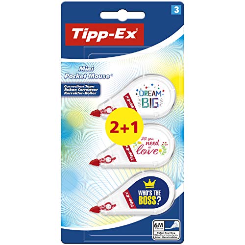 Tipp-Ex Mini Pocket Mouse Korrekturroller 2+1Gratis Tipp-Ex Mini Pocket Mouse Korrekturroller 2+1Gratis von BIC