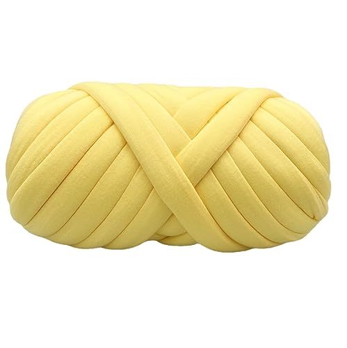 BICI Sperriges Strickgarn, Dicke Wolle Zum Häkeln,100g/250g/500g/1000g Sperrige Armstricken Wolle Super Chunky Garn Sperriges Vorgarn Für Armstricken, Häkeln Filzen, Teppiche Decke (hellgelb,1000g) BICI Sperriges Strickgarn, Dicke Wolle Zum Häkeln,100g/250g/500g/1000g Sperrige Armstricken Wolle Super Chunky Garn Sperriges Vorgarn Für Armstricken, Häkeln Filzen, Teppiche Decke (hellgelb,1000g) von BICI