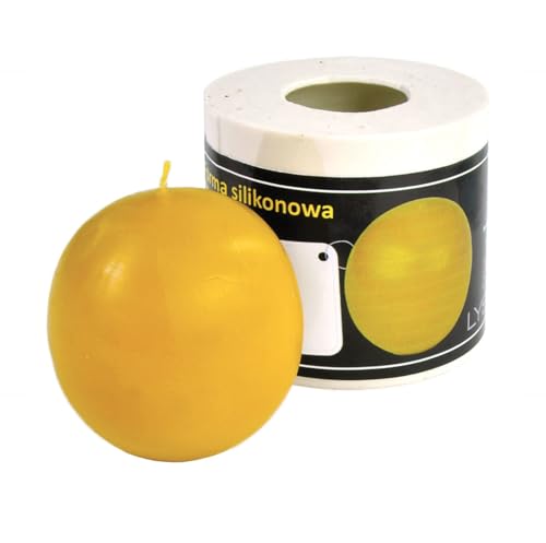 Kerzengießform Kugel Silikonform Kerzen Bienenwachs Kugelkerze runde Kerze Ball von BIENE24.DE