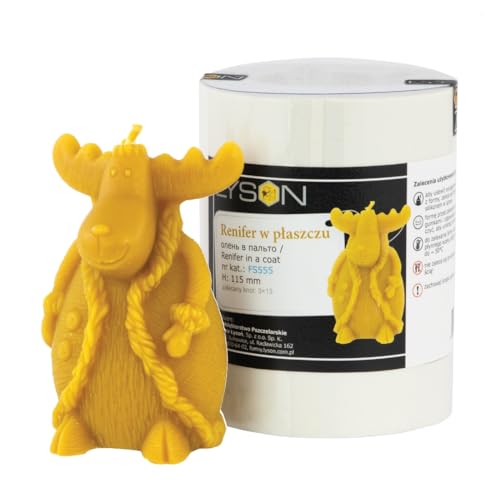 Kerzengießform Rentier im Mantel Silikonformen Kerzenformen Weihnachten Imkerei Bienen Imker Tierkerzen von BIENE24.DE