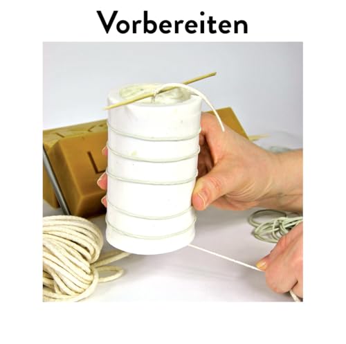 Kerzengießform Stabkerze Silikonform Kerzen Bienenwachs Bienen Imkerei verschiedene Größen, 350 x 30 mm von BIENE24.DE