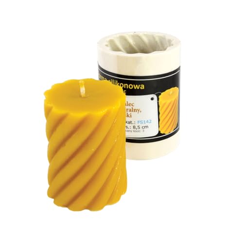 Kerzengießform Stumpenkerze gedreht (klein) Silikonform Bienenwachs Kerzen von BIENE24.DE