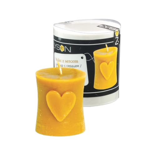 Kerzengießform Stumpenkerze mit Herz Silikonform Kerzen Bienenwachs Silikonform Bienenwachskerzen Silikonform zur Kerzenherstellung Bienen Imkerei Imker von BIENE24.DE