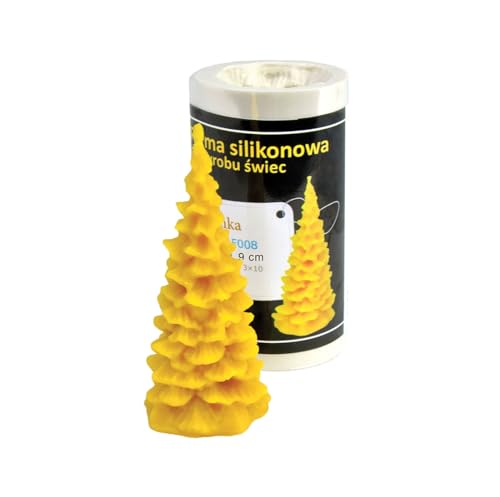 Kerzengießform Weihnachtsbaum groß Kerzenform Silikonform für Bienenwachs Kerzen herstellen von BIENE24.DE