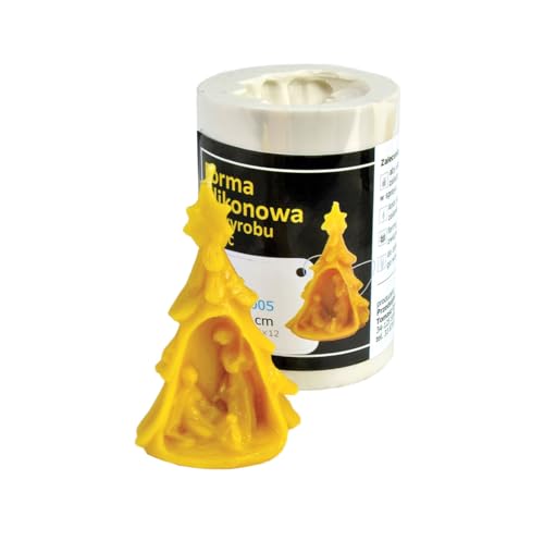 Kerzengießform Weihnachtskrippe Silikonform Kerzen Bienenwachs Weihnachten von BIENE24.DE