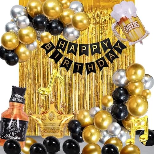 BIEUFBJI Bier Happy Birthday Dekorationen Bier Ballon Geburtstag Party Babyparty Männer Bier Dekorationen von BIEUFBJI