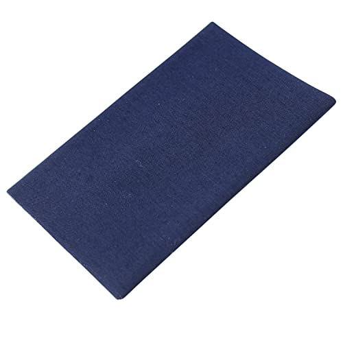 Bügelflicken 12 x 45cm - aus Baumwolle mit Polyetylenbeschichtung, für Näharbeiten und Textilreparaturen (Dunkelblau) von BIG-SAM Kurzwaren & Handarbeitsartikel