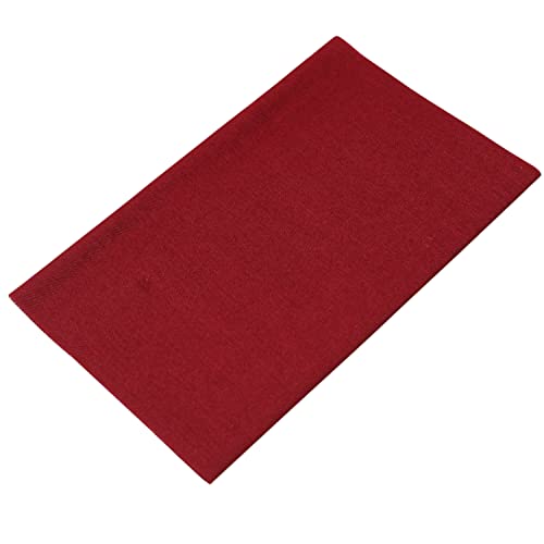 Bügelflicken 12 x 45cm - aus Baumwolle mit Polyetylenbeschichtung, für Näharbeiten und Textilreparaturen (Weinrot) von BIG-SAM Kurzwaren & Handarbeitsartikel