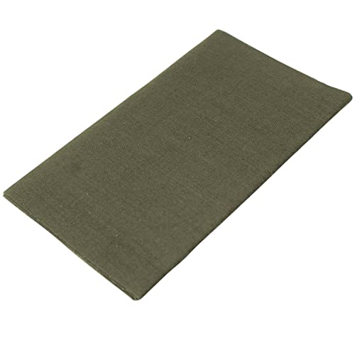 Bügelflicken 12 x 45cm - aus Baumwolle mit Polyetylenbeschichtung, für für Näharbeiten und Textilreparaturen, Farbe: Oliv von BIG-SAM Kurzwaren & Handarbeitsartikel