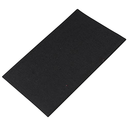 Bügelflicken 12 x 45cm - aus Baumwolle mit Polyetylenbeschichtung, für für Näharbeiten und Textilreparaturen, Farbe: Schwarz von BIG-SAM Kurzwaren & Handarbeitsartikel