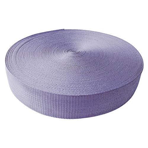Gurtband - Tragriemen 10 Meter Lauflänge, 25 mm Breite aus 100% Polypropylen - Lila, 25 mm von BIG-SAM Kurzwaren & Handarbeitsartikel