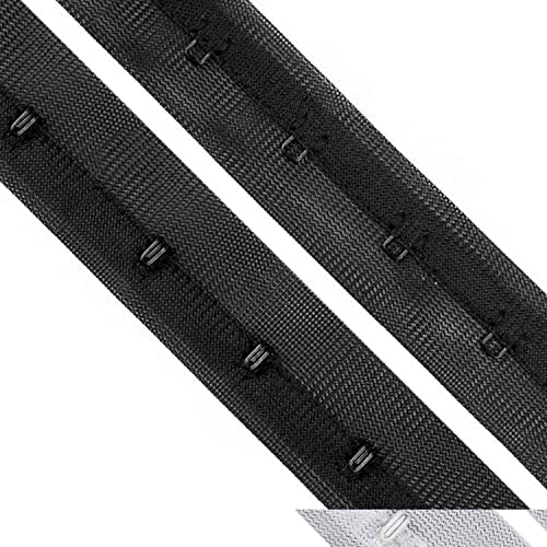 Korsettband aus Polyester - 25 mm Breite - schwarz, weiß oder beige (schwarz) von BIG-SAM Kurzwaren & Handarbeitsartikel