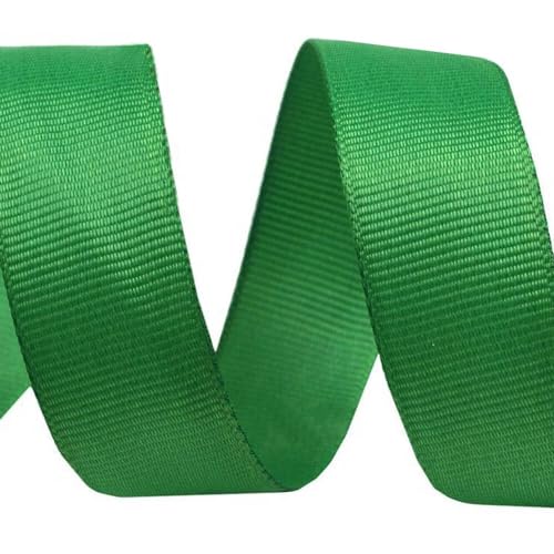 Ripsband/Einfassband 15mm Breite in Unifarben aus 100% Polyester zum Umsäumen von Kleidung wie T-Shirts, Sweatjacken und Trainingshosen uvm. (GRÜN) von BIG-SAM Kurzwaren & Handarbeitsartikel