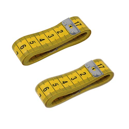 2x Schneidermaßband - Maßband - 1,50m - Fiber-Glas - Farbe: GELB 2x Schneidermaßband - Maßband - 1,50m - Fiber-Glas - Farbe: GELB von BIG-SAM