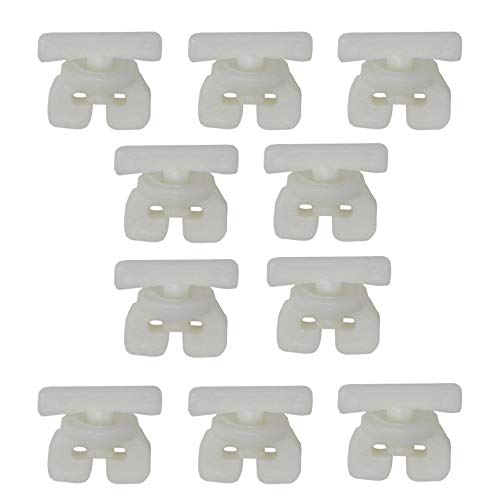 BIG-SAM - 10 Gardinenstangen Universal Feststeller | 10 Stück | Flügelbreite 18mm | in off white | für Gardinen- oder Vorhangschienen BIG-SAM - 10 Gardinenstangen Universal Feststeller | 10 Stück | Flügelbreite 18mm | in off white | für Gardinen- oder Vorhangschienen von BIG-SAM