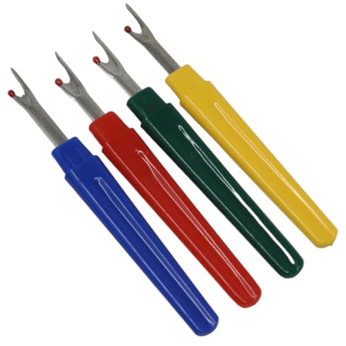 BIG-SAM - Großer Nahttrenner - 12,5 cm in 4 Farben - Pfeiltrenner // Saumtrenner // Knopflochtrenner (4er Set - Je Farbe 1x) von BIG-SAM