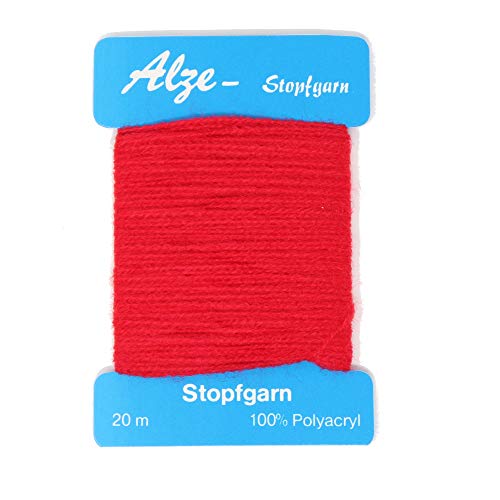BIG-SAM - Stopfgarn | 20 Meter Wickelkarte | auch als Beilaufgarn verwendbar | viele Farben einzeln erhältlich oder als Farbset (Rot) von BIG-SAM