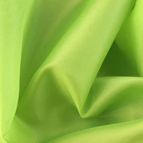 Futterstoff | 0,5m x 150cm Breit | aus 100% Polyester (Limettengrün) von BIG-SAM