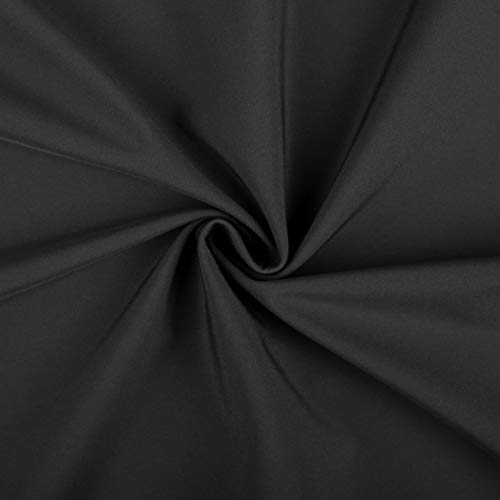 Winter Softshell Stoff | 0,5m x 145-150 cm Breite | 300-315 g/m² | aus Polyester | Innenseite mit warmen Fleece ((1) schwarz) von BIG-SAM