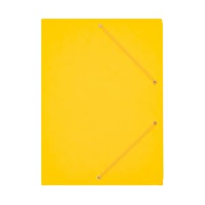 10 Stück Pressboard-Ordner A4 gelb, Mappe mit Gummiband Presspan, Premium Ordnungsmappe Mappe mit Gummiband, aus Pressspan-karton 330 g/m2 von BIGO