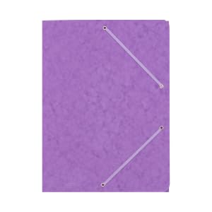 10 Stück Pressboard-Ordner A4 violett, Mappe mit Gummiband Presspan, Premium Ordnungsmappe Mappe mit Gummiband, aus Pressspan-karton 330 g/m2 10 Stück Pressboard-Ordner A4 violett, Mappe mit Gummiband Presspan, Premium Ordnungsmappe Mappe mit Gummiband, aus Pressspan-karton 330 g/m2 von BIGO