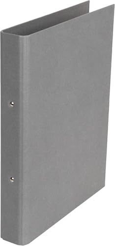 Bigso Box of Sweden RINGO Ringbuch mit 2 Ringen – schmaler Ordner aus Faserplatte und Papier mit Leinenoptik – Ringhefter für Dokumente, Klarsichthüllen oder Trennblätter – grau Bigso Box of Sweden RINGO Ringbuch mit 2 Ringen – schmaler Ordner aus Faserplatte und Papier mit Leinenoptik – Ringhefter für Dokumente, Klarsichthüllen oder Trennblätter – grau von BIGSO BOX OF SWEDEN