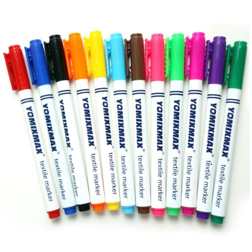 BIGTEDDY 12 Farben Paint Marker Pens Permanent Pen Marker für T-Shirt Schuhe etc von BIGTEDDY