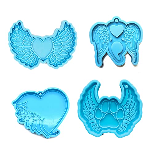 4 Stück Liebes-Schlüsselanhänger, Silikon, Epoxidharz, Ornament, Anhänger, Schmuck für Valentinstag 4 Stück Liebes-Schlüsselanhänger, Silikon, Epoxidharz, Ornament, Anhänger, Schmuck für Valentinstag von BIGULA