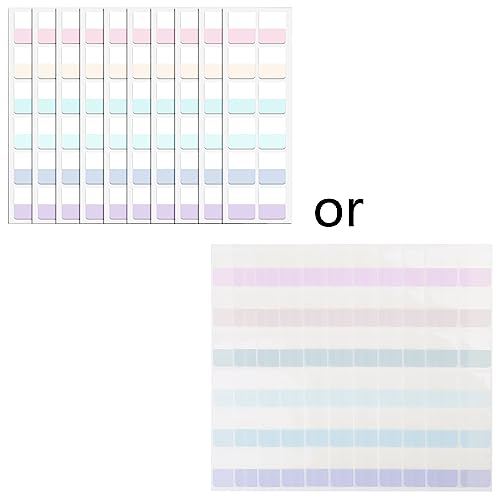 Farbige Etiketten-Set, transparent, selbstklebend, einfache Klassifizierung, selbstklebende Lesezeichen, klein, groß Farbige Etiketten-Set, transparent, selbstklebend, einfache Klassifizierung, selbstklebende Lesezeichen, klein, groß von BIGULA