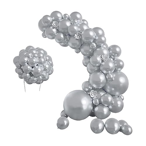 Latex-Ballonbogen-Set, verschiedene Größen, 5/12/10/45,7 cm, Party-Dekoration für Geburtstag, Hochzeit, Babyparty, Latex-Luftballons, 100 Stück von BIGULA