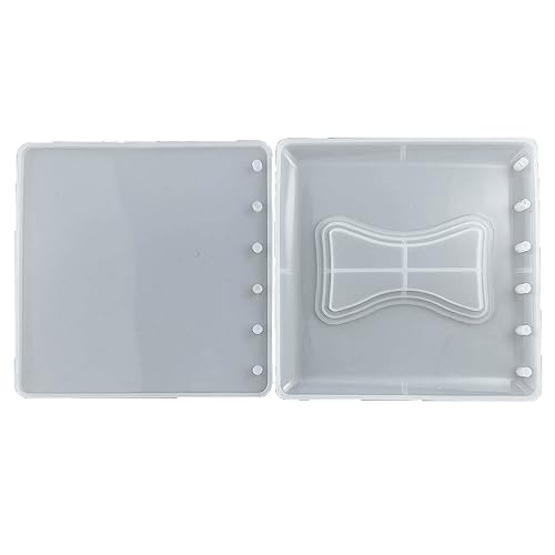 Notizbuch-Gussformen aus Epoxidharz, Silikonform für Notebook-Schmuckherstellung, mit 3-Loch-Schnalle von BIGULA