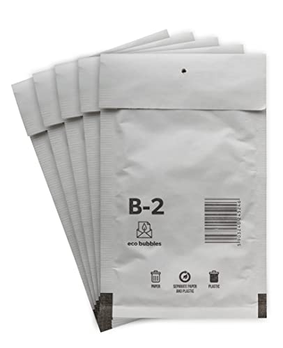 10 Versandtaschen Luftpolsterumschläge haftklebend Luftpolsterversandtaschen Luftpolstertaschen Gr. B/2 B2 weiß (135mm x 225 mm) Umschläge gepolstert Polsterumschlag Taschen von BIGtec
