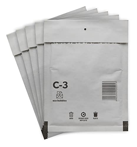 10 Luftpolsterumschläge Versandtaschen Luftpolster 170 x 225mm Luftpolstertaschen DIN A5 DIN A6 Gr. C/3 C3 weiß Umschläge gepolstert Taschen von BIGtec