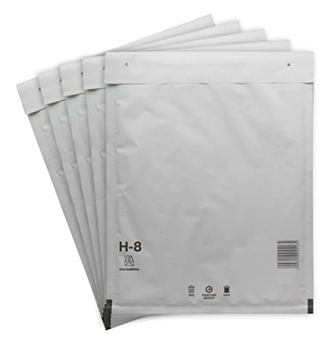 10 Luftpolsterversandtaschen Luftpolstertaschen Umschläge Polsterumschlag Versandtaschen Luftpolsterumschläge Gr. H/8 H8 weiß (290mm x 370 mm) von BIGtec