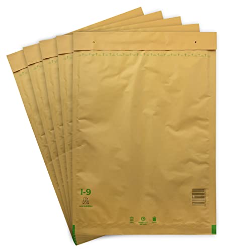 10 Luftpolsterversandtaschen Luftpolstertaschen Umschläge Polsterumschlag Versandtaschen Luftpolsterumschläge Gr. I/9 I9 braun (320mm x 455 mm) von BIGtec