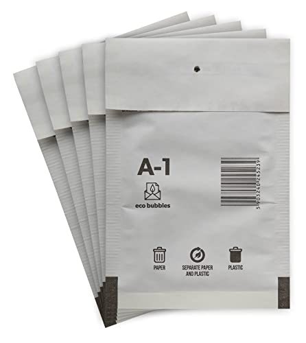 30 Versandtaschen Luftpolsterumschläge haftklebend Luftpolsterversandtaschen Luftpolstertaschen Gr. A/1 A1 weiß (120mm x 175 mm) Umschläge gepolstert Polsterumschlag Taschen von BIGtec