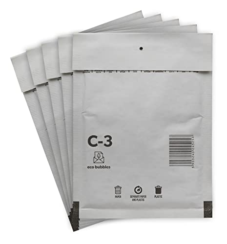 30 Versandtaschen Luftpolsterumschläge haftklebend Luftpolsterversandtaschen Luftpolstertaschen Gr. C/3 C3 weiß (170mm x 225mm) Umschläge gepolstert Polsterumschlag Taschen von BIGtec