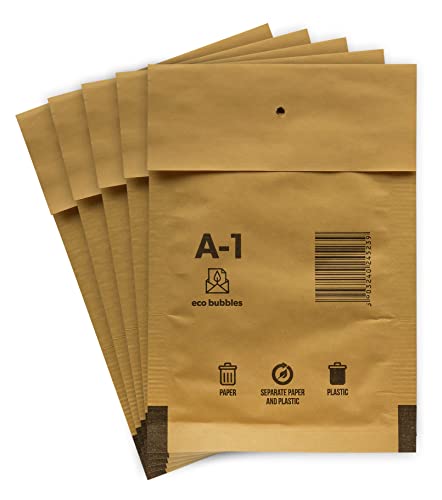40 Versandtaschen Luftpolsterumschläge haftklebend Luftpolsterversandtaschen Luftpolstertaschen Gr. A/1 A1 braun (120mm x 175 mm) Umschläge gepolstert Polsterumschlag Taschen von BIGtec