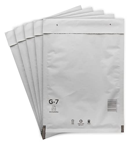40 Luftpolsterumschläge Versandtaschen Luftpolsterversandtaschen Luftpolstertaschen DIN A4 + C4 Gr. G/7 G7 weiß (250mm x 350 mm) Umschläge gepolstert haftklebend Polsterumschlag Taschen von BIGtec