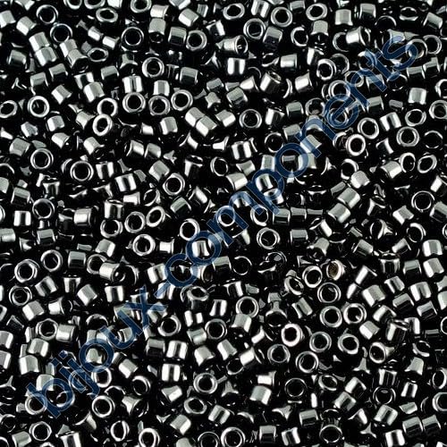 1 gramm Miyuki Delica 15/0 Japaneese Glass Seed Beads Rocailles Very Small 15/0-1.3 mm Black DB0010 von BIJOUX COMPONENTS