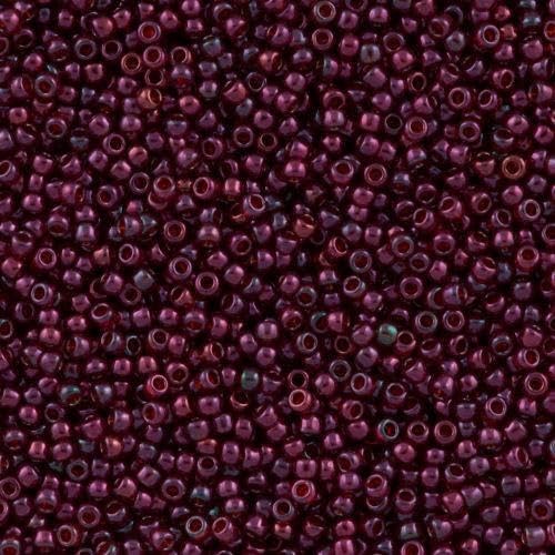 10 g TOHO Round Seed Beads Rocailles Japan Glass, size 8/0, Gold Lustered Raspberry # 332 von BIJOUX COMPONENTS