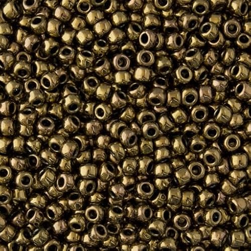 10 gramm TOHO Round Rocailles Seed Beads Japan 11/0 (2.2 mm) Antique Bronze 223 von BIJOUX COMPONENTS