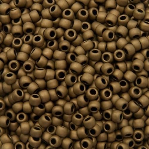 5 g TOHO Round Seed Beads Rocailles Japan Glass, size 15/0, Frosted Bronze # 221F von BIJOUX COMPONENTS