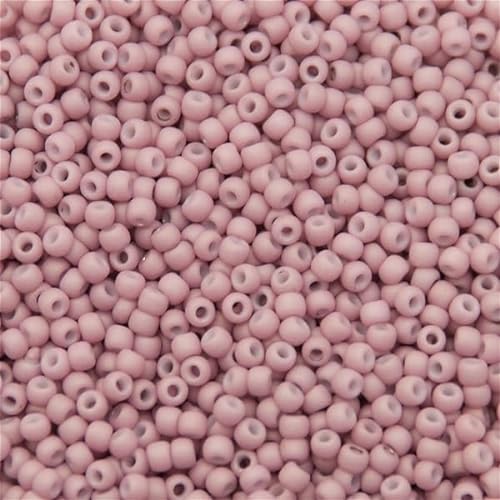 5 g TOHO Round Seed Beads Rocailles Japan Glass, size 15/0, Opaque Pastel Frosted Plumeria # 765 von BIJOUX COMPONENTS