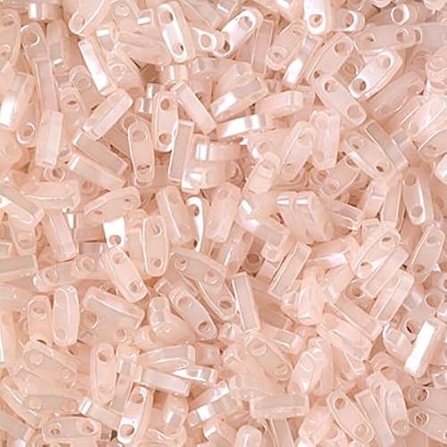 5 gramm Miyuki Quater Tila Japaneese Glass Beads 2-hole 5 x 1.2 mm Ceylon pink 519 von BIJOUX COMPONENTS