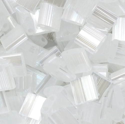 5g Miyuki Tila Perlen Kristallseide Satin, 5x5 mm (Crystal Silk Satin) von BIJOUX COMPONENTS