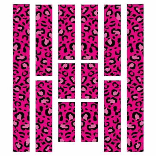 BIKE-label Fahrradrahmen Aufkleber 12-teilig XL Sticker Set E-Bike Pink Leo X400120VA von BIKE-label