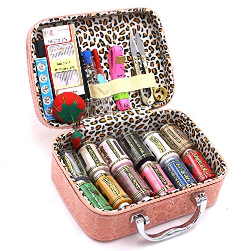 BILIEASY Nähset, 51-teiliges Mini-Nähset, Nähset für Erwachsene, Reise, Nähgarn (Rosa) BILIEASY Nähset, 51-teiliges Mini-Nähset, Nähset für Erwachsene, Reise, Nähgarn (Rosa) von BILIEASY