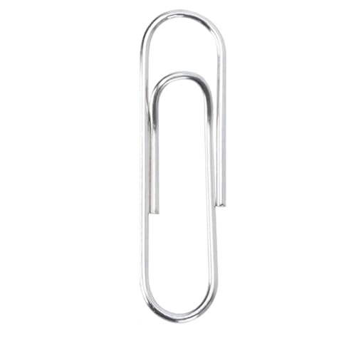 500/300/100/50 Stück Metall-Büroklammern für Papierarbeiten, Edelstahl, Lesezeichen, Büroklammern, Organizer, Büro- und Schulbedarf (200 Stück) von BIMRTGXR