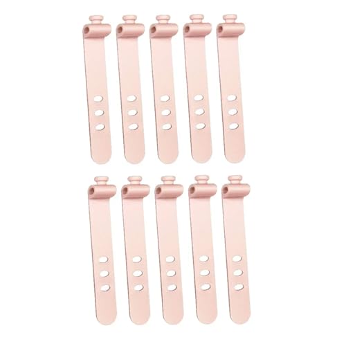 Handy-Kabel-Organizer, Kopfhörer-Clip, Ladekabel, Kabel-Management, 3 Löcher, Aufbewahrungshalter, Clips, Datenleitung, Spulenkurbel (10 x Rosa) von BIMRTGXR